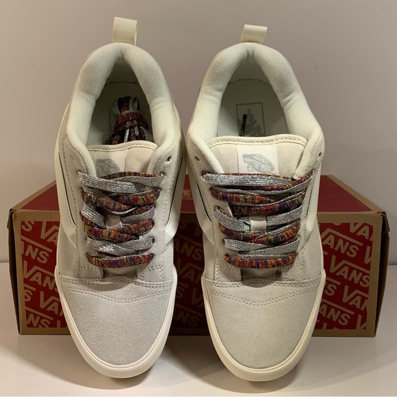 BRAND NEW] VANS KNU STACK WHITE MULTI-COLOR LACES WOMENS SHOES SIZE 9.5 SNEAKERS - Picture 6 of 9